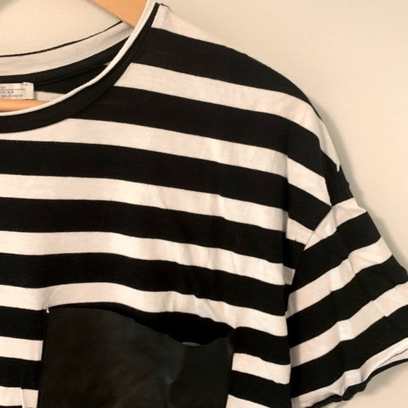 ZARA | Striped Oversized T-Shirt - Picture 3 of 8